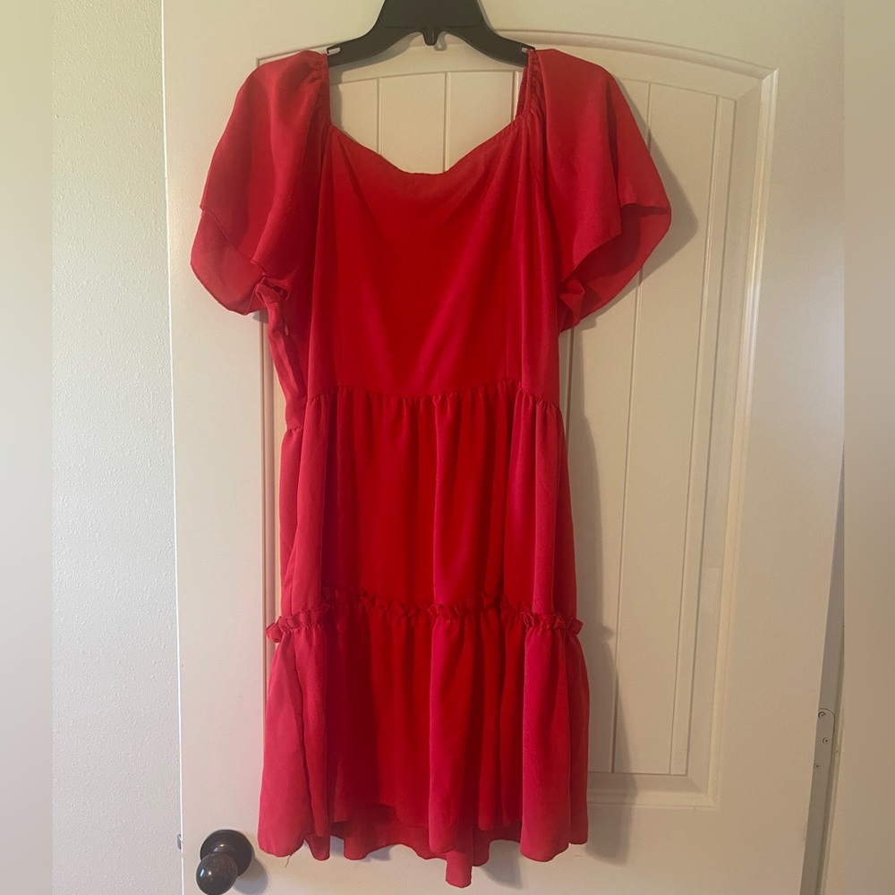 Red Tiered Dress